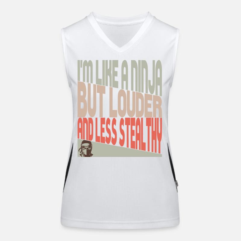 Comme un ninja Débardeur respirant contrasté Femme