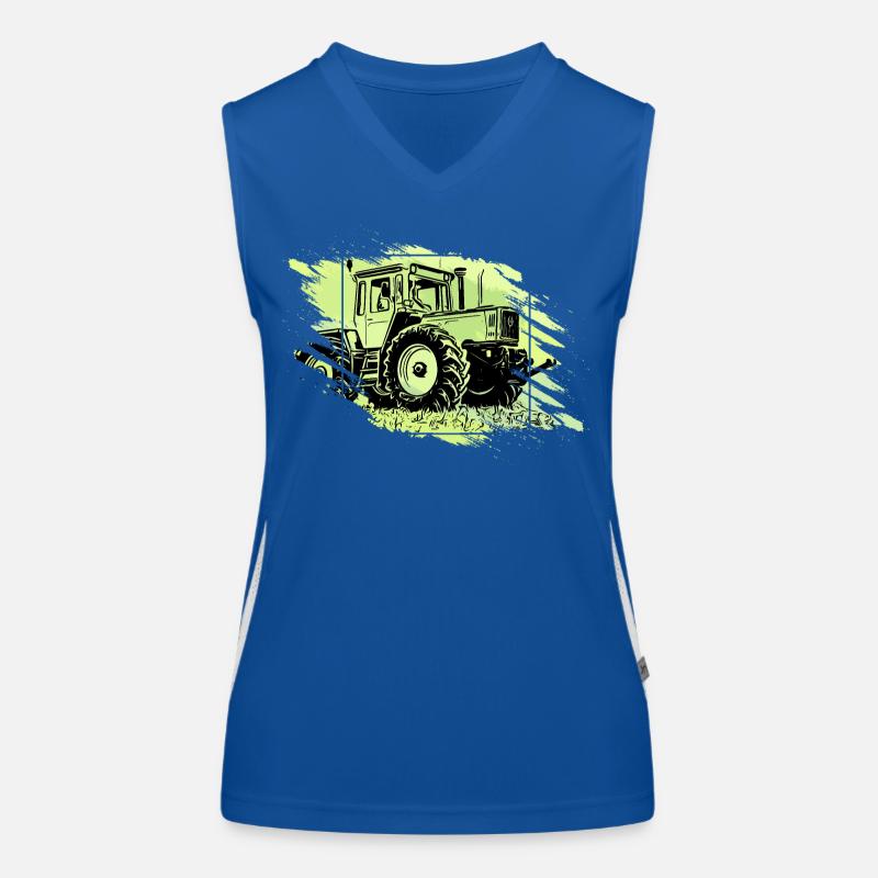 MB Tractor Grunge Retro Women's Functional Contrast Tank Top
