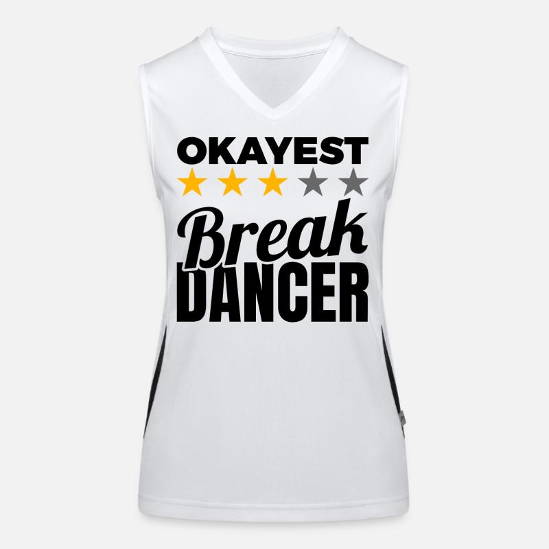 Okayest Breakdancer Funktionelles Kontrast-Tank Top für Frauen