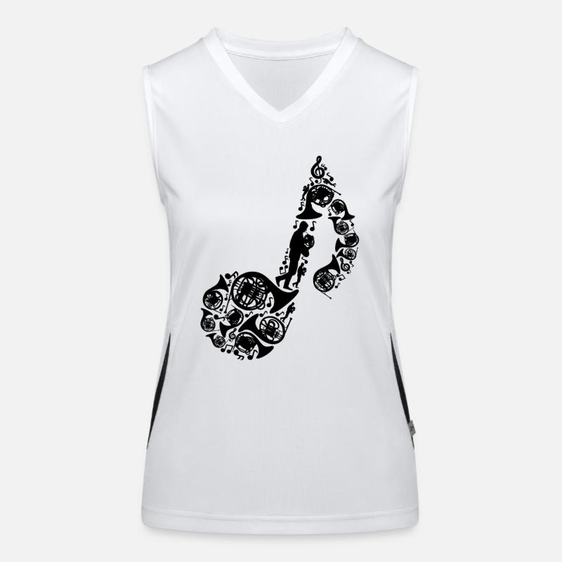 Waldhorn Funktionelles Kontrast-Tank Top für Frauen