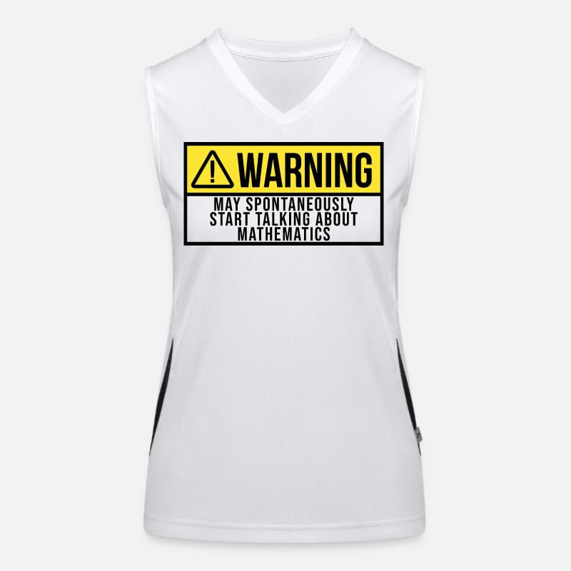 Mathe Funktionelles Kontrast-Tank Top für Frauen