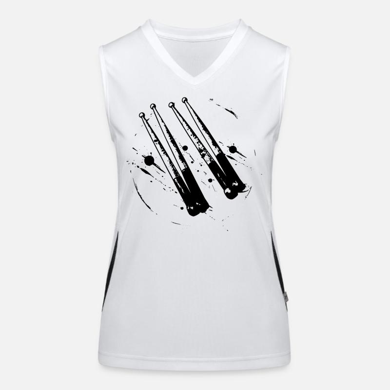 Drumsticks Funktionelles Kontrast-Tank Top für Frauen
