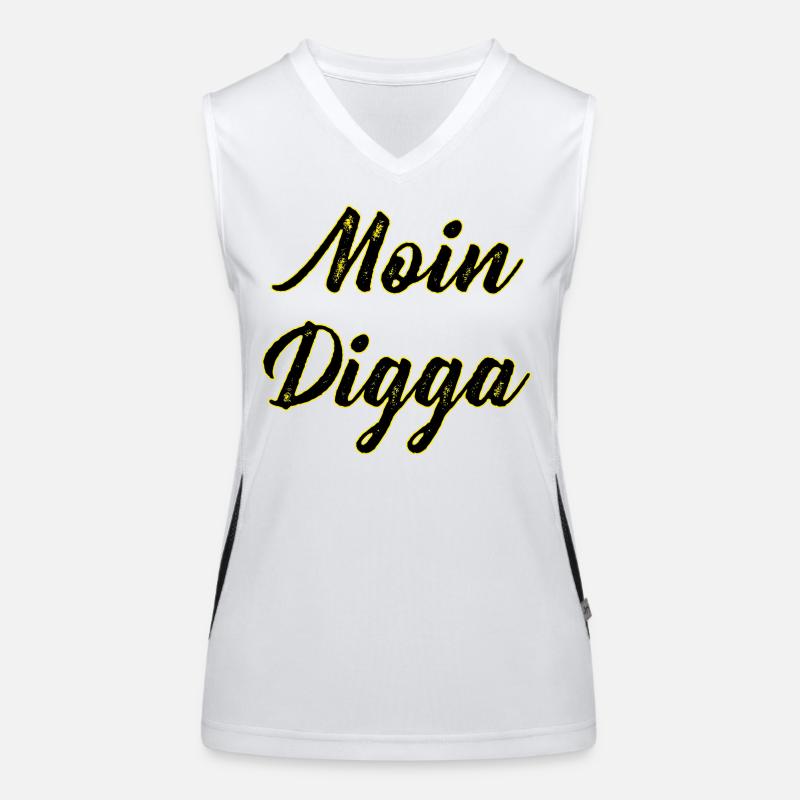 Moin Digga Funktionelles Kontrast-Tank Top für Frauen