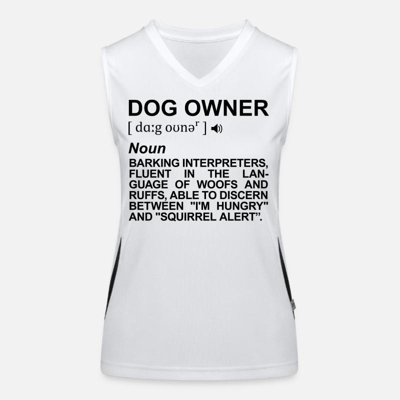 Hundehalter Definition Funktionelles Kontrast-Tank Top für Frauen