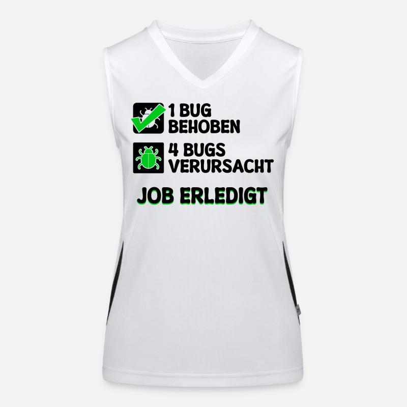 Open Source Bugfixing Bugs Developer Programmier Funktionelles Kontrast-Tank Top für Frauen