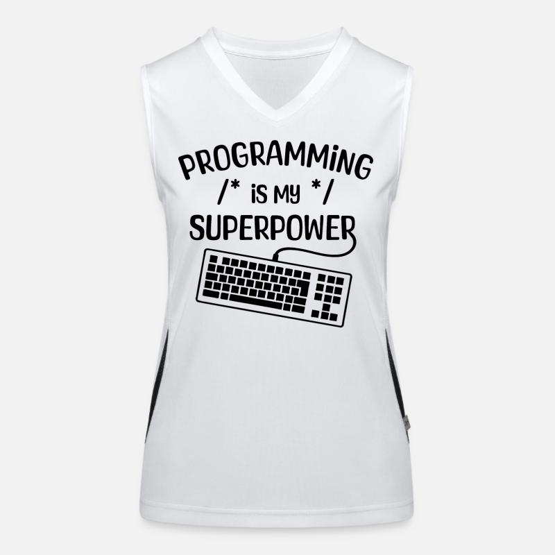 Computer Freak Statement Developer Programmer Women's Functional Contrast Tank Top