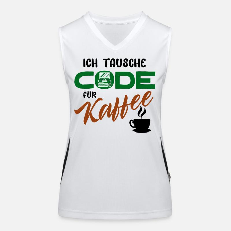 Programmierer Softwareentwickler Developer Code Funktionelles Kontrast-Tank Top für Frauen