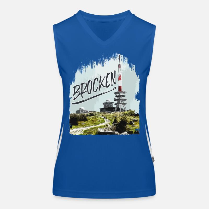 Brocken transmitter and second-hand shop Women's Functional Contrast Tank Top