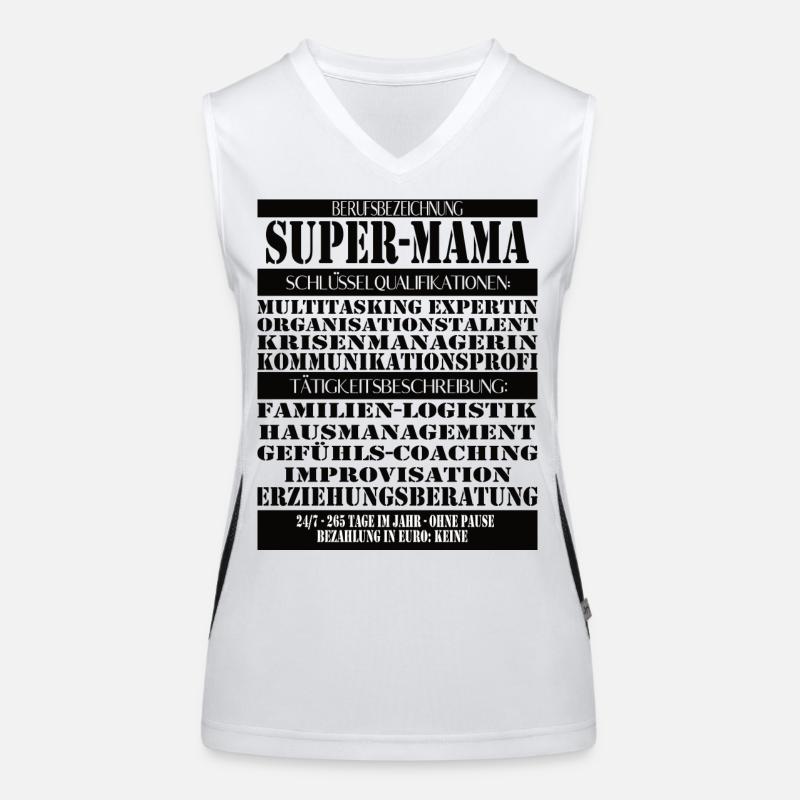 Super Mama – Multitasking without a break Women's Functional Contrast Tank Top