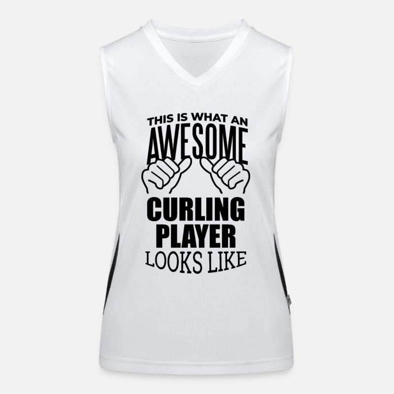 Curling Women's Functional Contrast Tank Top