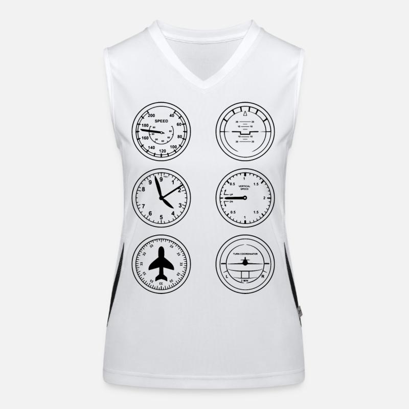 Instruments de vol Débardeur respirant contrasté Femme