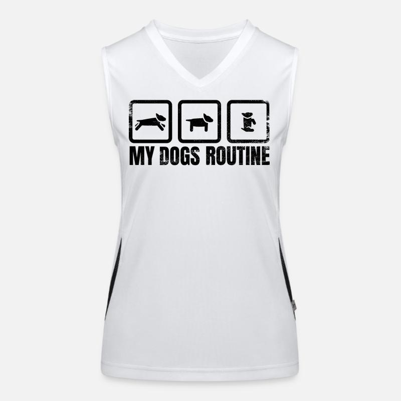 Dog Routine Women's Functional Contrast Tank Top