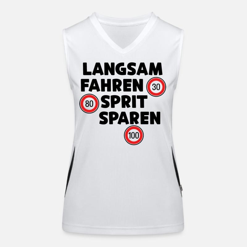 Gas Station Refueling Statement Drive Gasoline Engine Women's Functional Contrast Tank Top