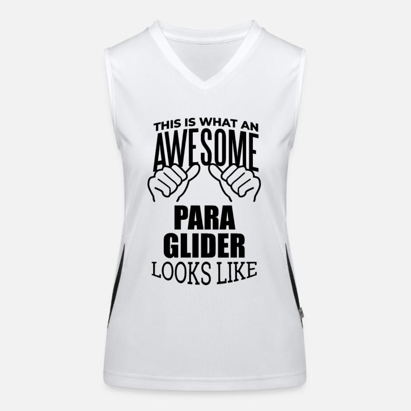 Gleitschirm Funktionelles Kontrast-Tank Top für Frauen