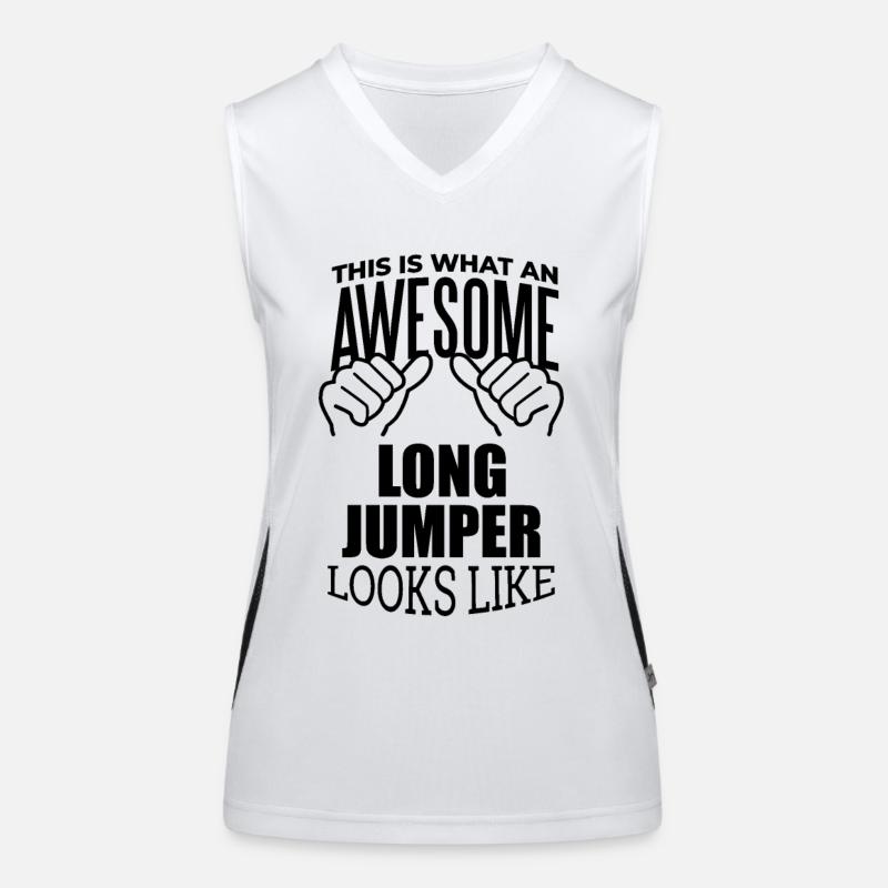 Long Jumping Women's Functional Contrast Tank Top