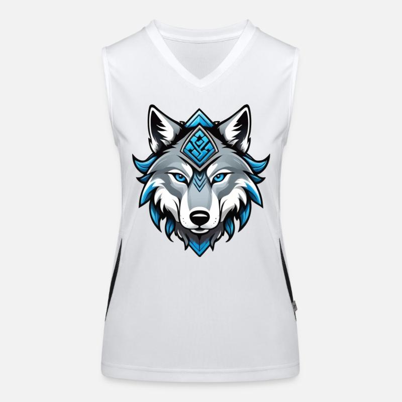 Odin’s Wolf Funktionelles Kontrast-Tank Top für Frauen