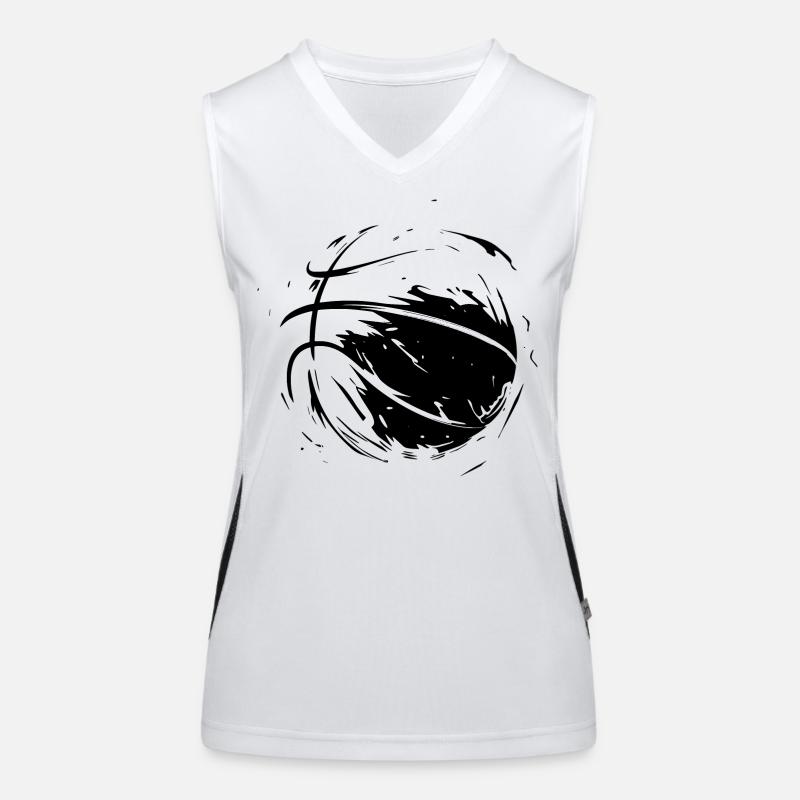 Conception de basket-ball Débardeur respirant contrasté Femme