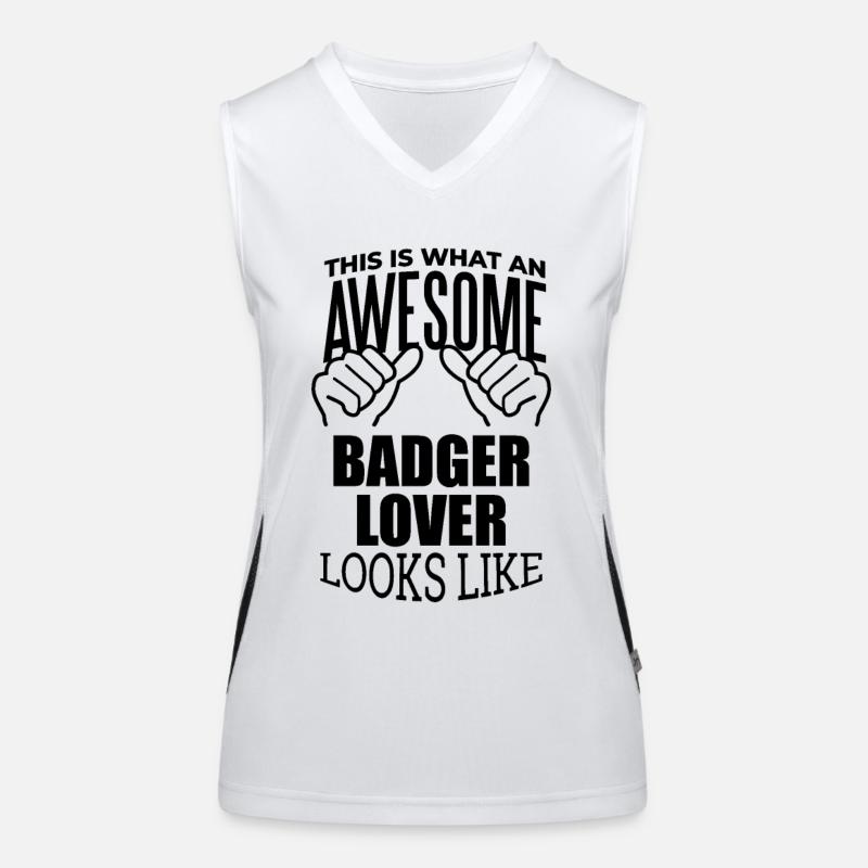 Dachs Funktionelles Kontrast-Tank Top für Frauen