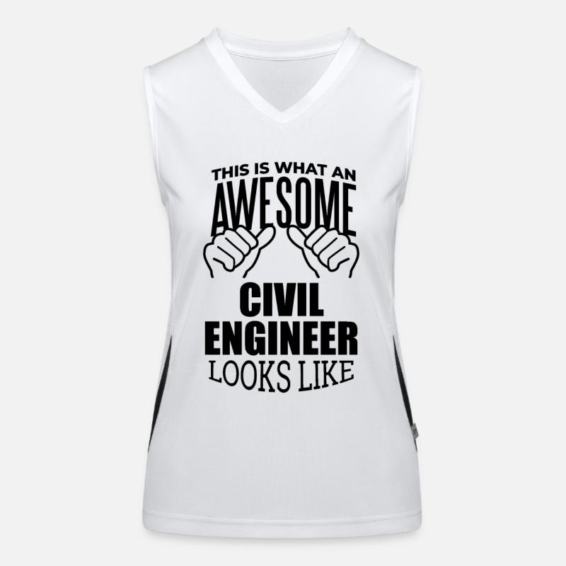 Civil Engineer Women's Functional Contrast Tank Top