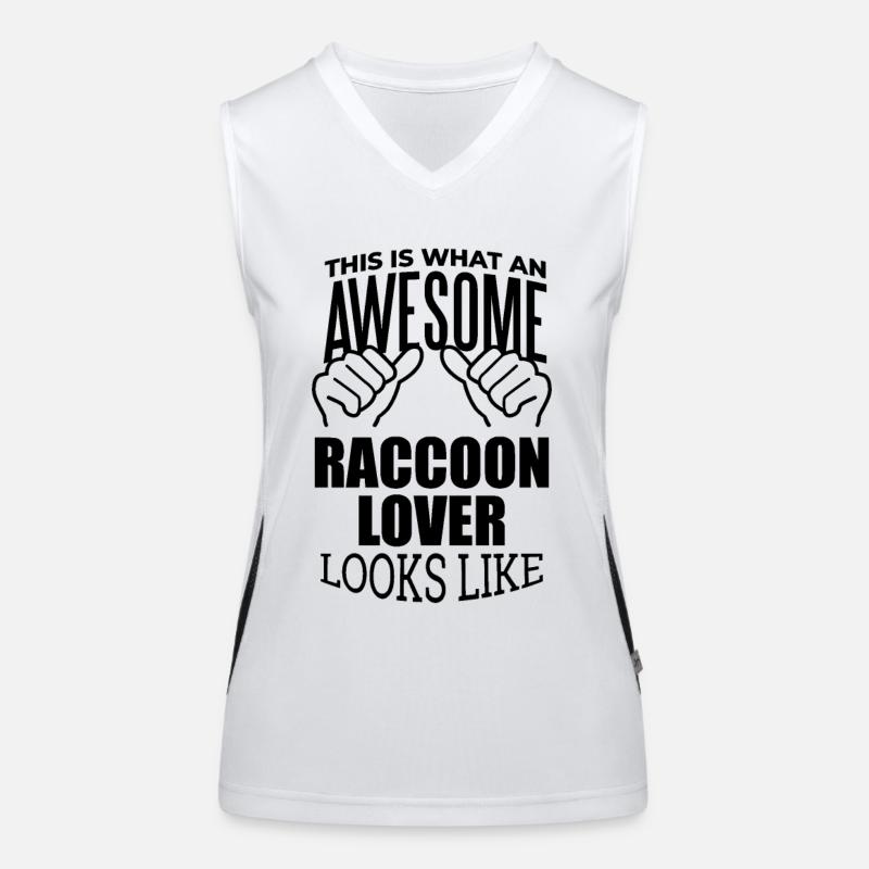 Waschbär Funktionelles Kontrast-Tank Top für Frauen