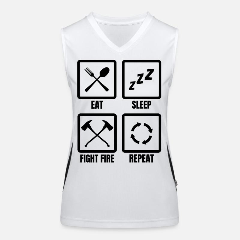 Routine quotidienne des pompiers Débardeur respirant contrasté Femme