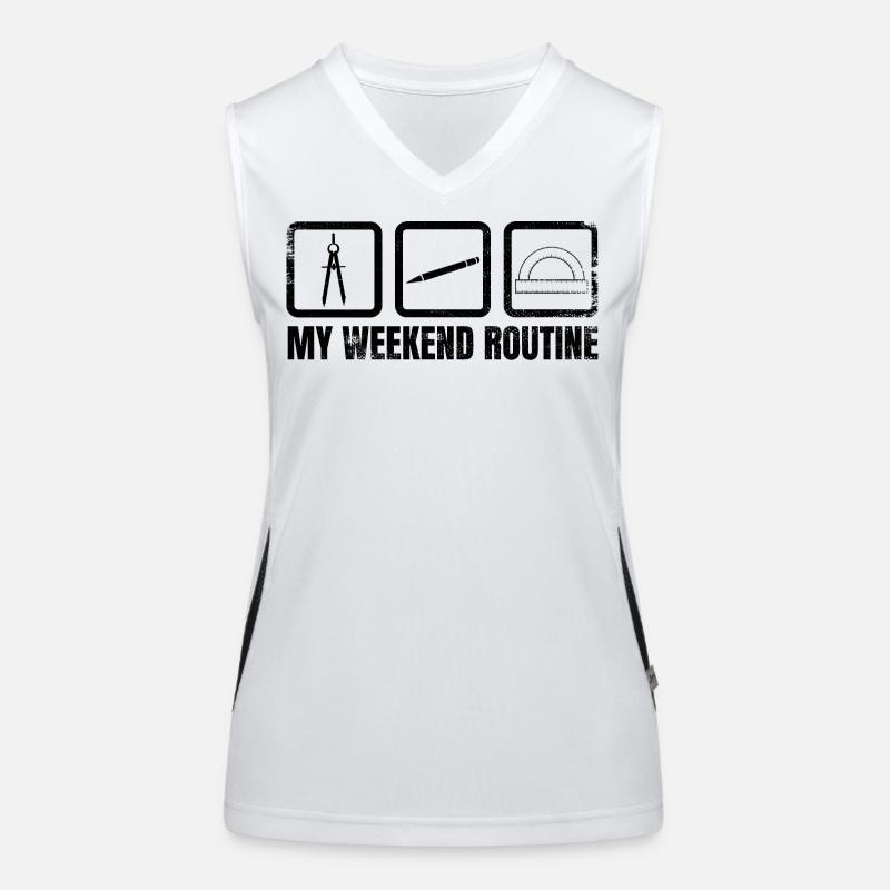 Meine Wochenendroutine Funktionelles Kontrast-Tank Top für Frauen