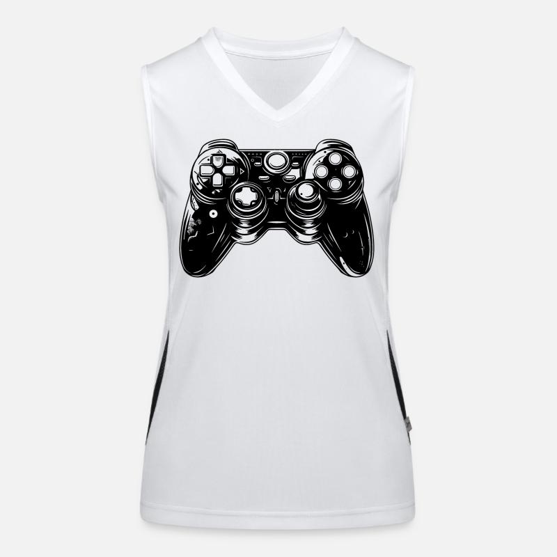 Spiel Controller Funktionelles Kontrast-Tank Top für Frauen