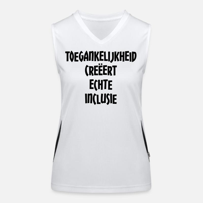 L’accessibilité crée une véritable inclusion # Débardeur respirant contrasté Femme