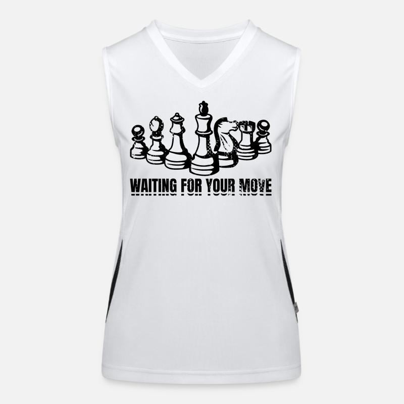 Chess Player Saying Women's Functional Contrast Tank Top