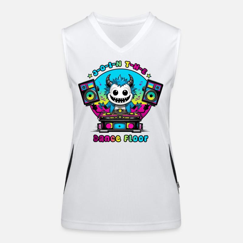 Disco Monster Funktionelles Kontrast-Tank Top für Frauen