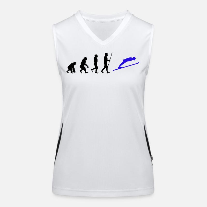 Winter Sports Skiing Skiers Evolution Snow Women's Functional Contrast Tank Top