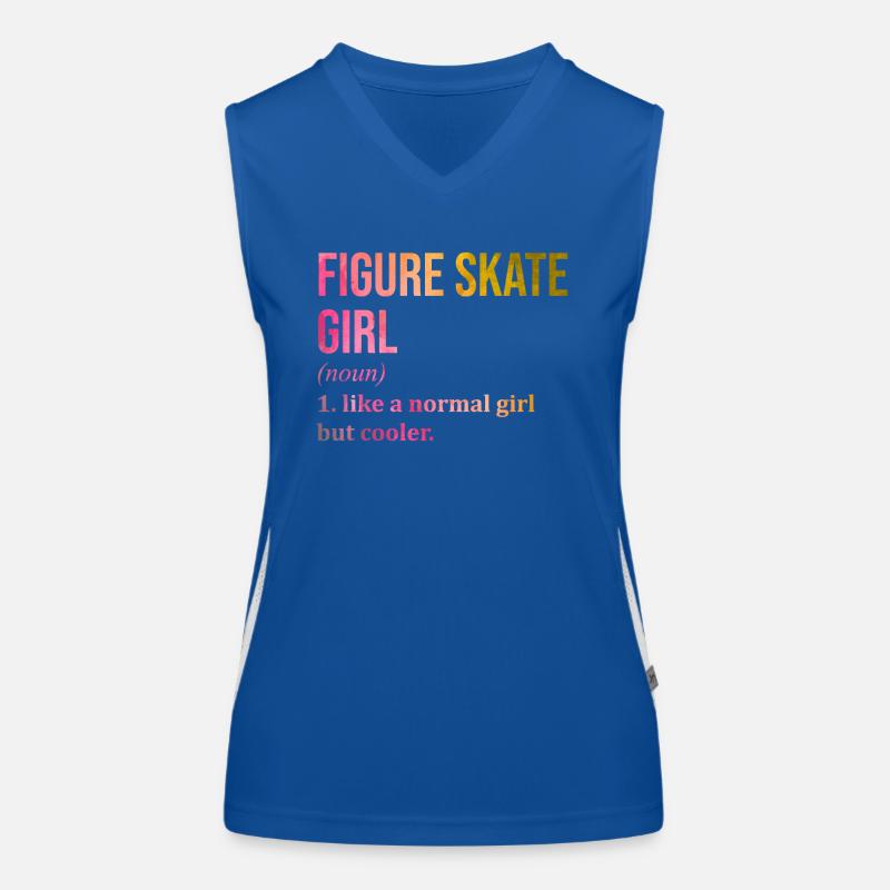 Eiskunstlauf Funktionelles Kontrast-Tank Top für Frauen
