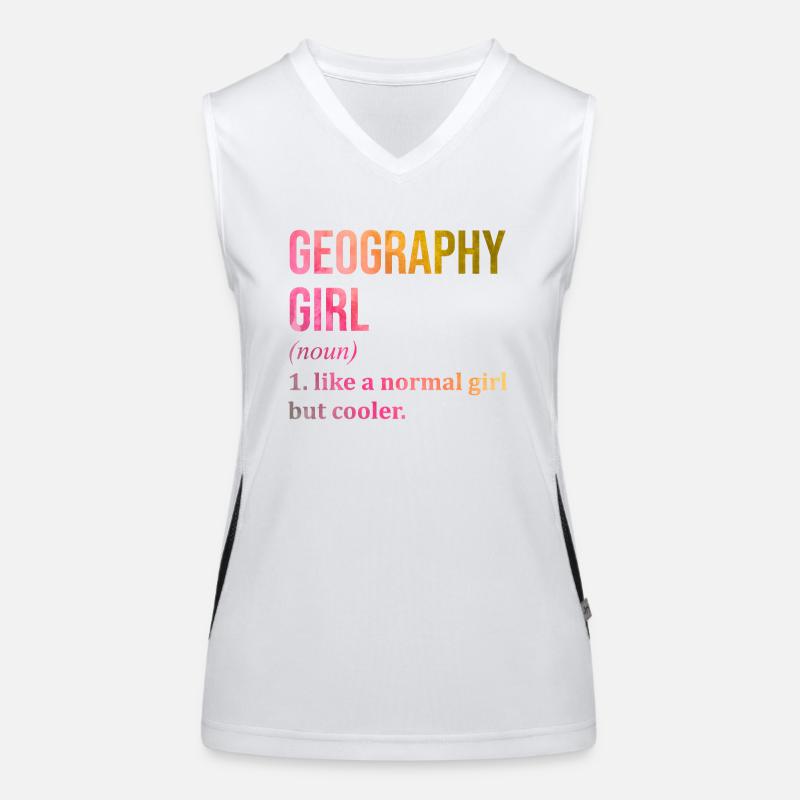 géographie Débardeur respirant contrasté Femme