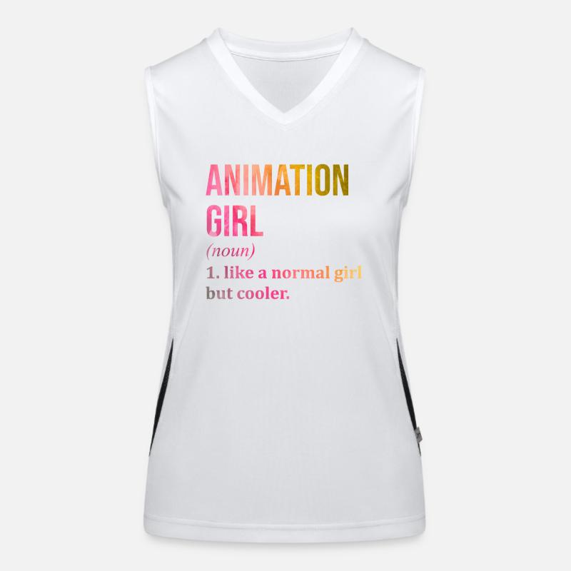 Animation Funktionelles Kontrast-Tank Top für Frauen