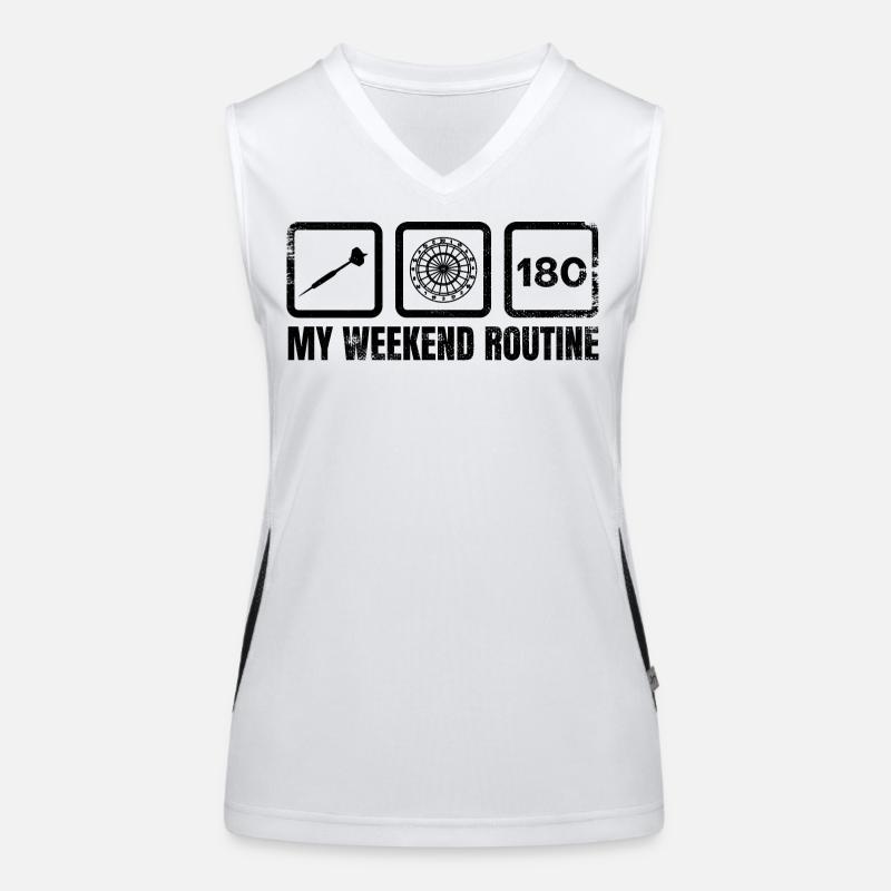 My Weekend Routine Women's Functional Contrast Tank Top