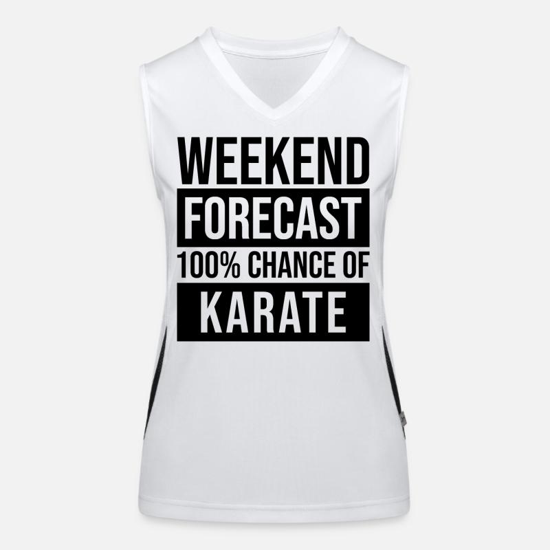 Karate Funktionelles Kontrast-Tank Top für Frauen