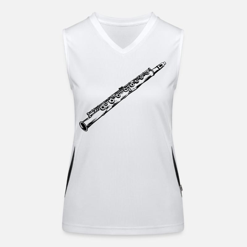Flöte Funktionelles Kontrast-Tank Top für Frauen