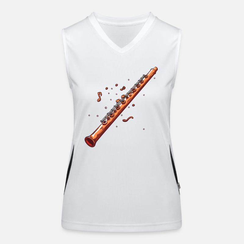 Flute Graphic Women's Functional Contrast Tank Top