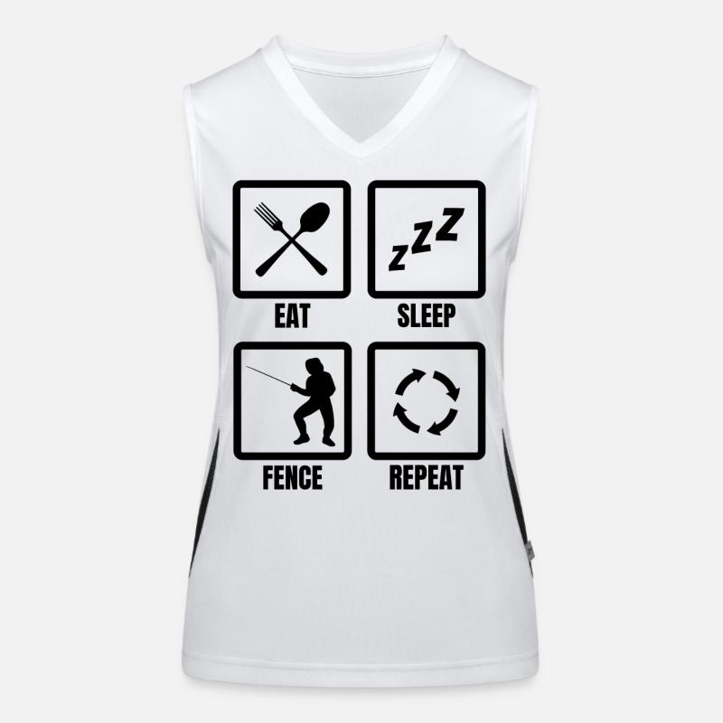 Fencer Daily Routine Women's Functional Contrast Tank Top