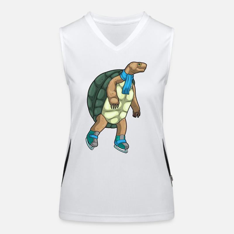 Patins à glace tortue Débardeur respirant contrasté Femme