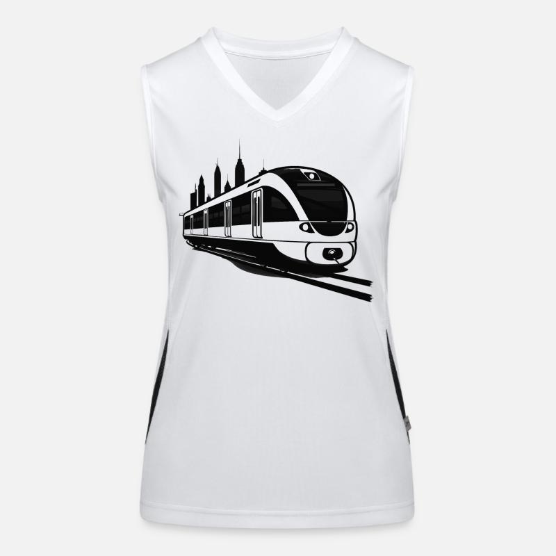 Railway Sketch Women's Functional Contrast Tank Top
