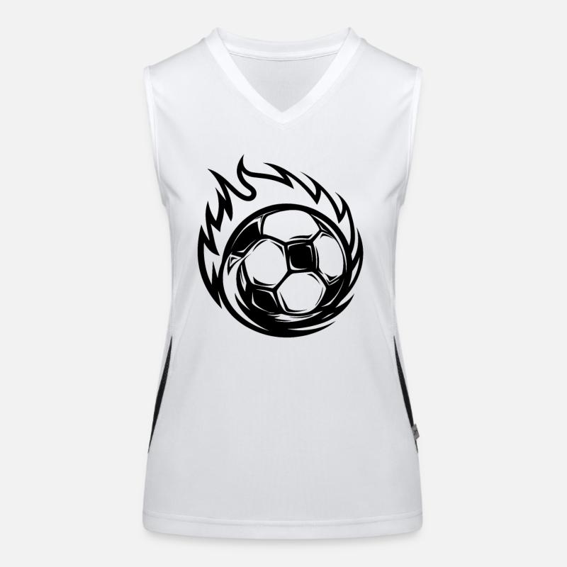 Soccer Cartoon Style Women's Functional Contrast Tank Top