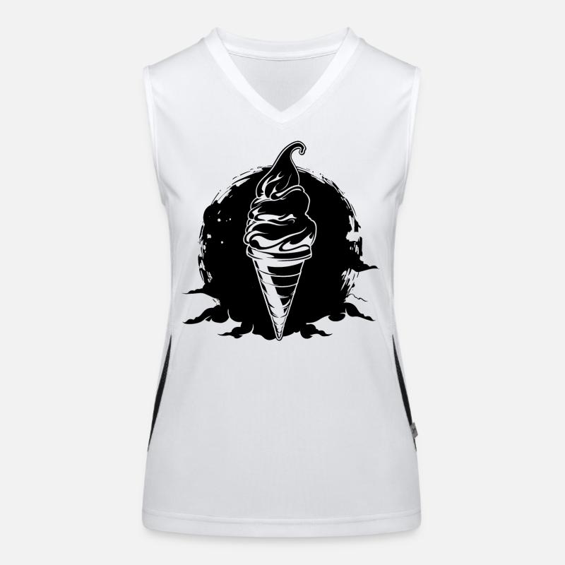 Eiscreme Funktionelles Kontrast-Tank Top für Frauen