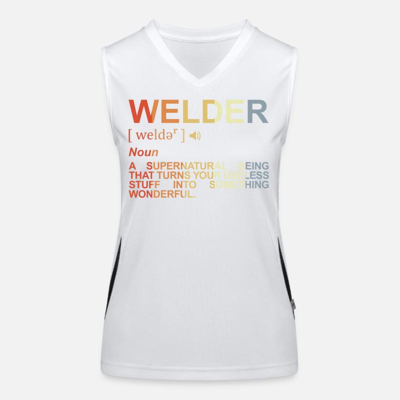 Welder Dictionary Women's Functional Contrast Tank Top
