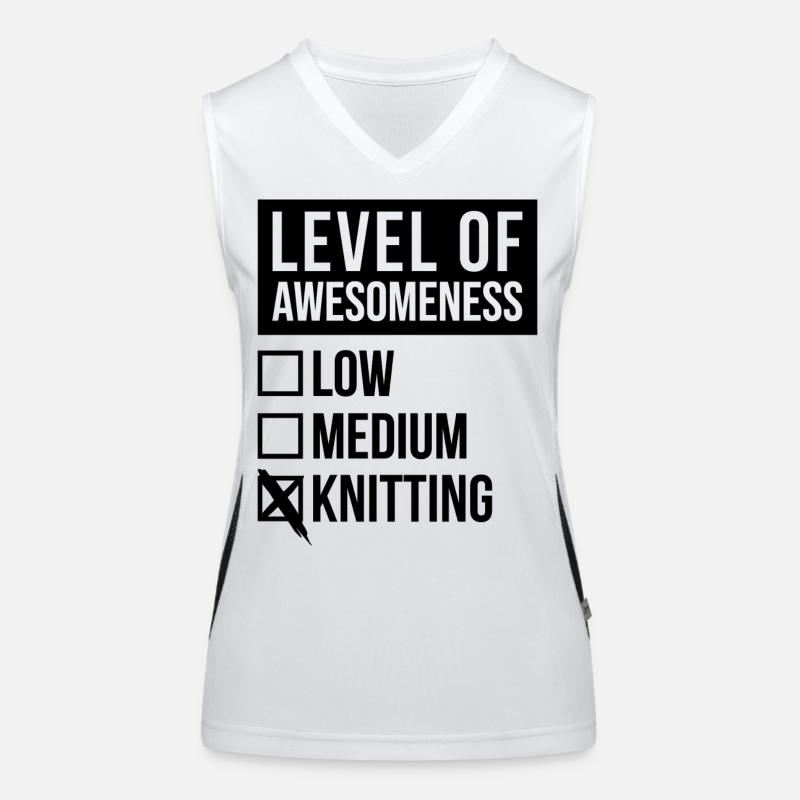 Stricken Funktionelles Kontrast-Tank Top für Frauen