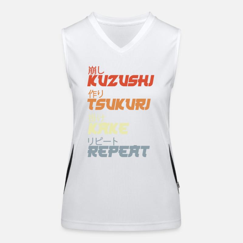 Judo Throwing Techniques Women's Functional Contrast Tank Top