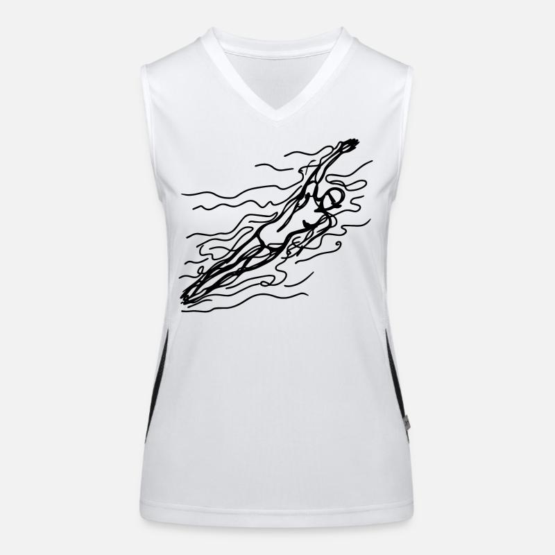 Float Sketch Women's Functional Contrast Tank Top