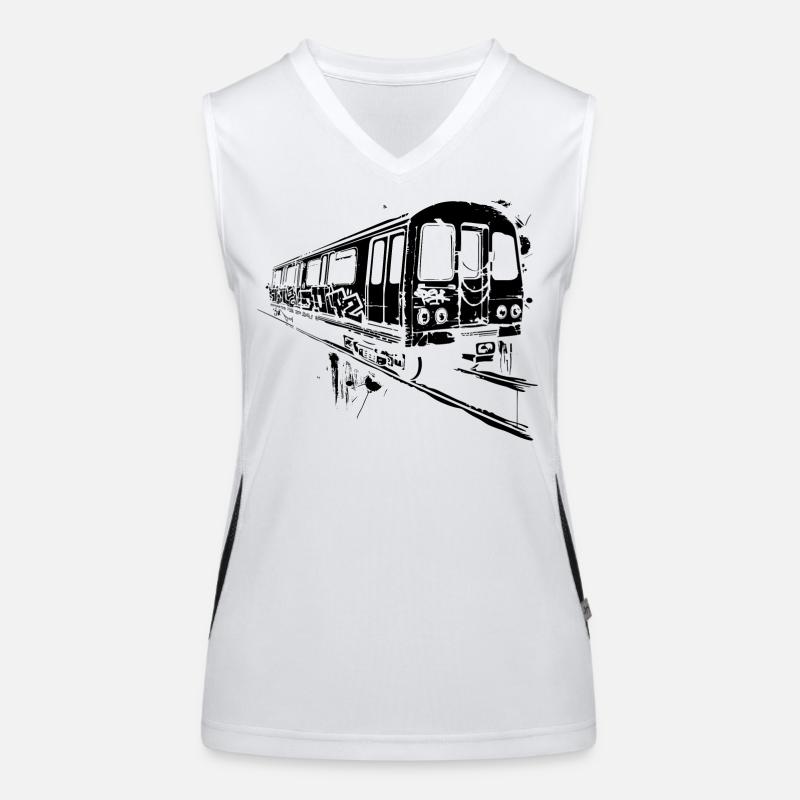 Railway Graphic Women's Functional Contrast Tank Top