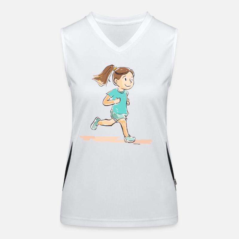 Runner Comic Look Women's Functional Contrast Tank Top