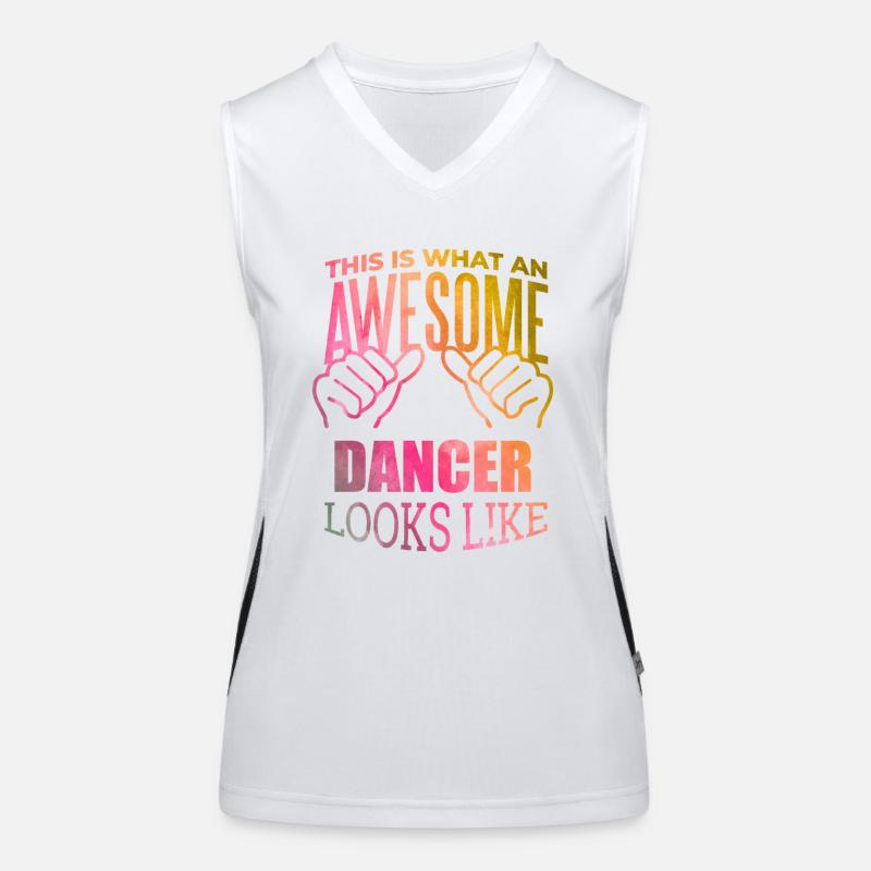 Tänzer Funktionelles Kontrast-Tank Top für Frauen